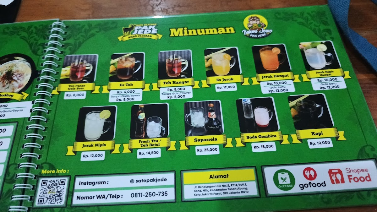 Menu Sate Klathak Dan Bakmi Jowo Pak Jede, Bendungan Hilir-9