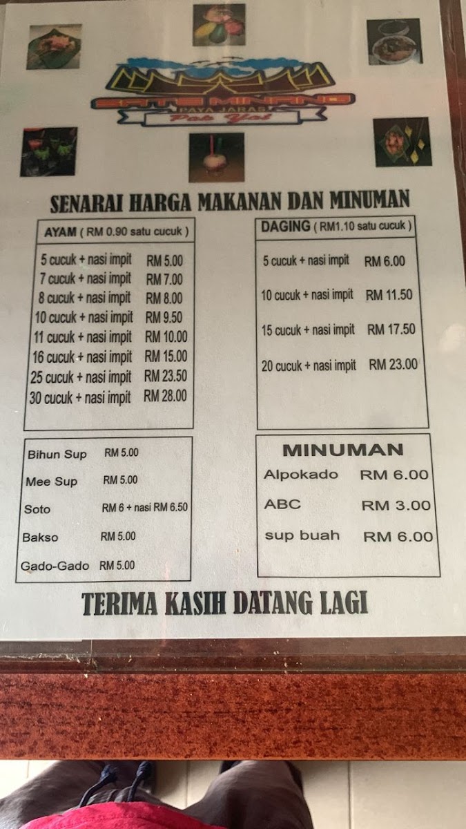 Menu Sate Minang Pak Yat Paya Jaras-5