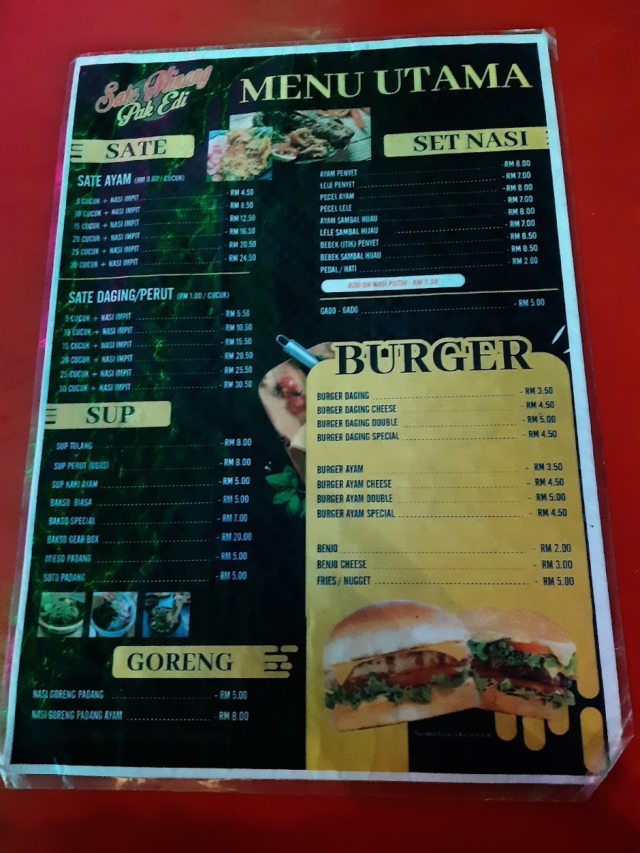 Menu Sate Minang Pak Yat Paya Jaras-9