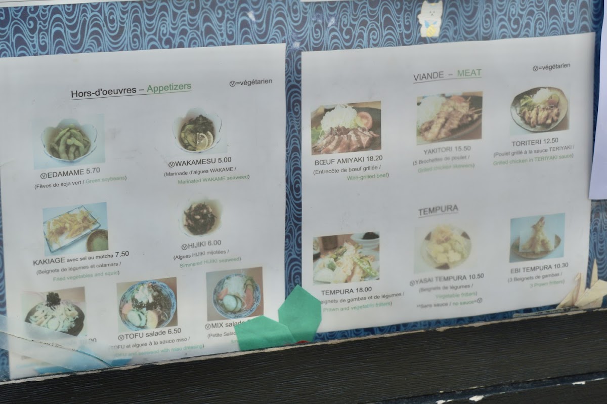 Menu Satsuki-9