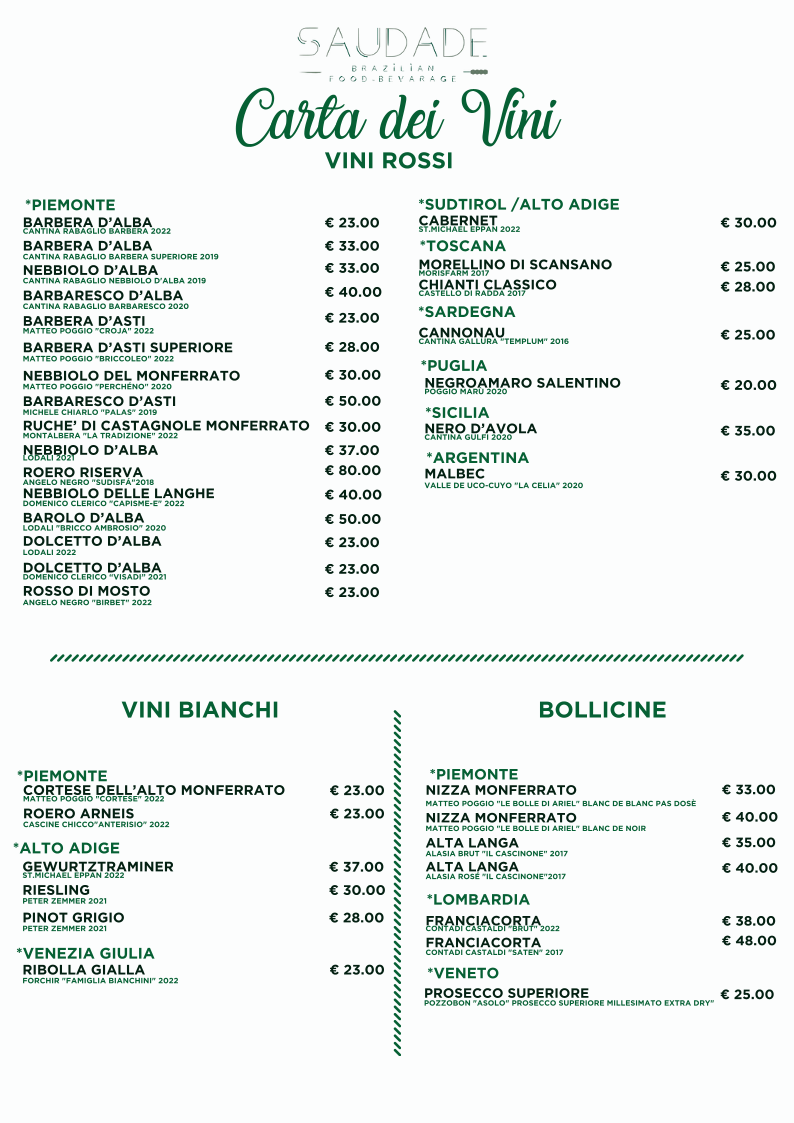 Menu Saudade Brazilian Restaurant-2
