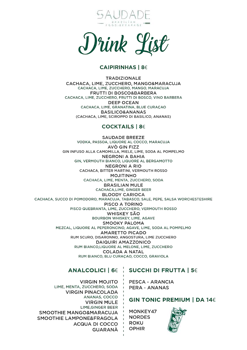 Menu Saudade Brazilian Restaurant-4