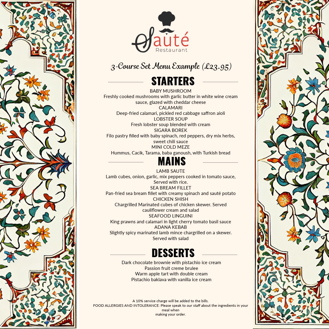 Menu Sauté Restaurant-1