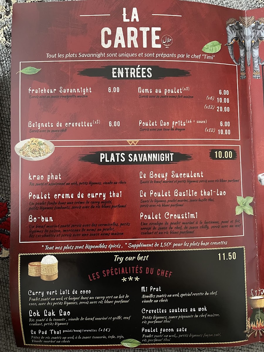 Menu Savannight-3