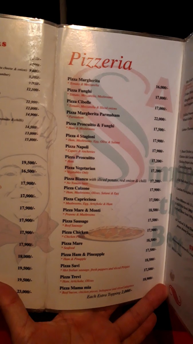 Menu Saverios Italian Pizzeria Restaurant-2