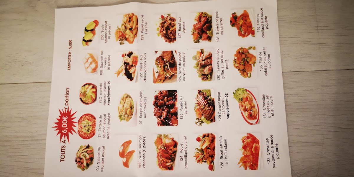 Menu Saveur D'asie-10