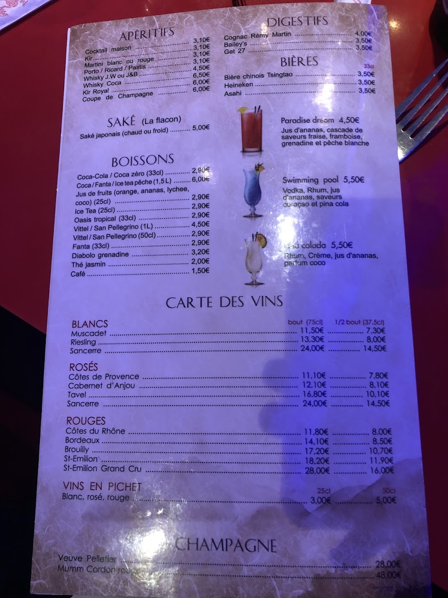 Menu Saveur D'asie-7