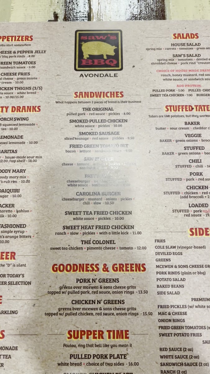 Menu Saw’S Soul Kitchen-10