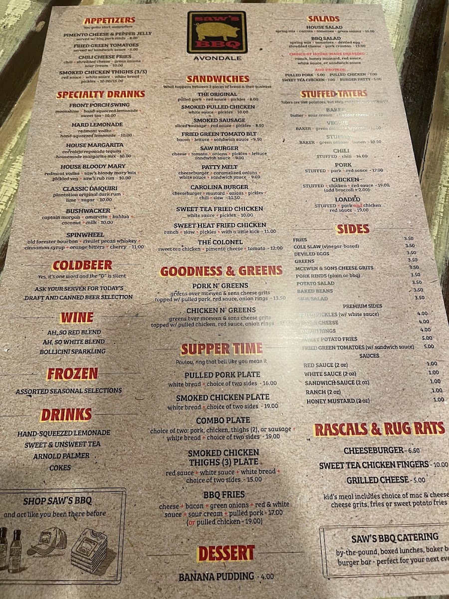 Menu Saw’S Soul Kitchen-2