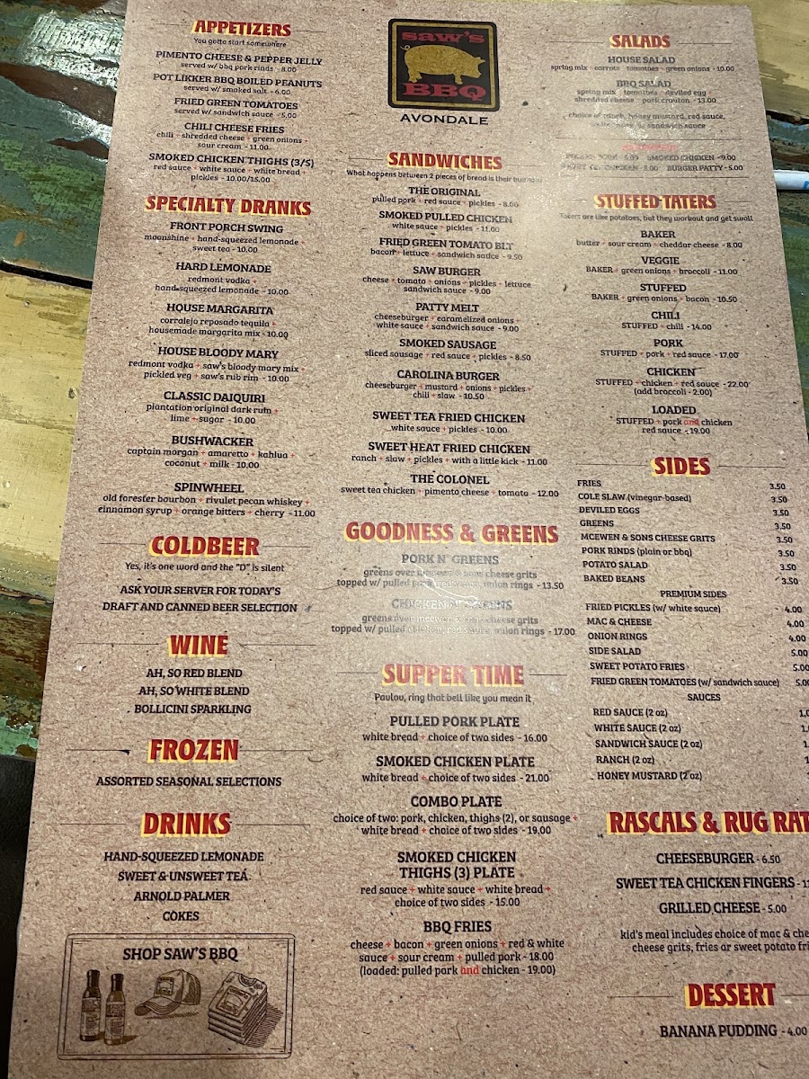 Menu Saw’S Soul Kitchen-3