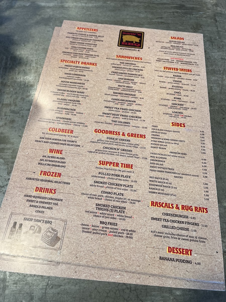 Menu Saw’S Soul Kitchen-4
