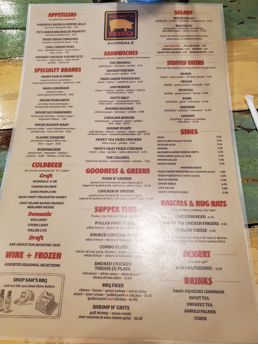 Menu Saw’S Soul Kitchen-9