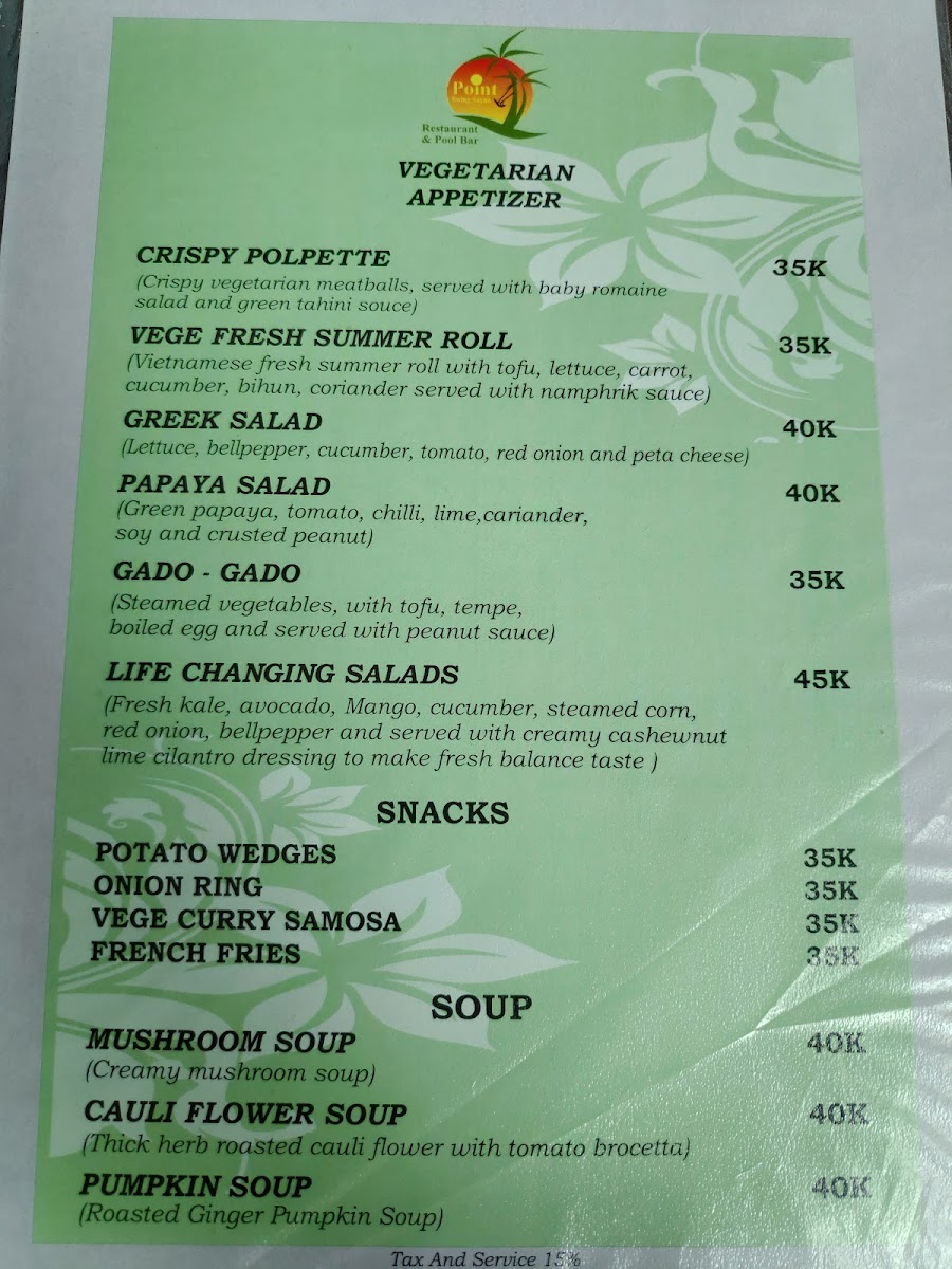Menu Sayan Point-8