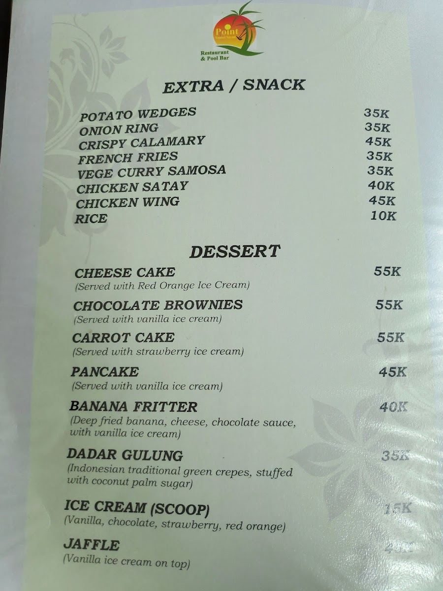 Menu Sayan Point-9