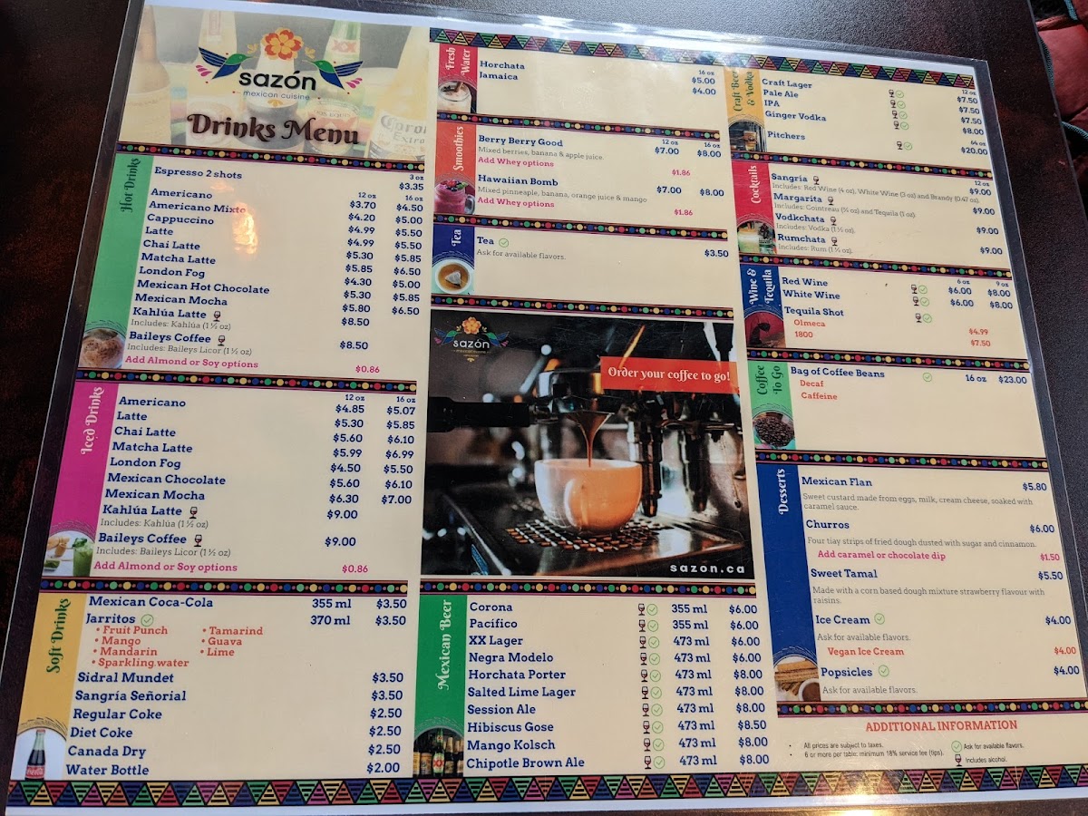 Menu Sazon Mexican Cuisine-1