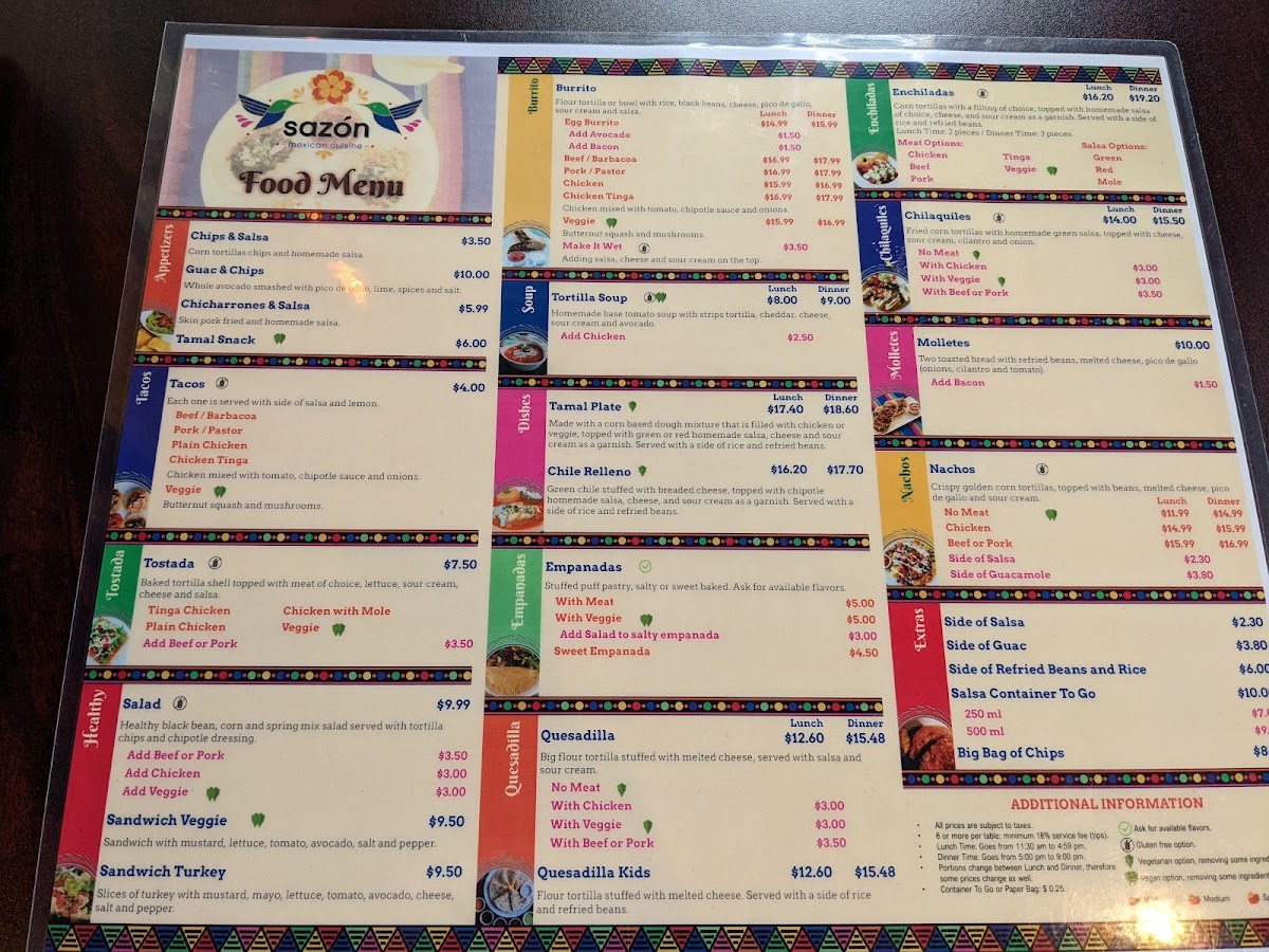 Menu Sazon Mexican Cuisine-4