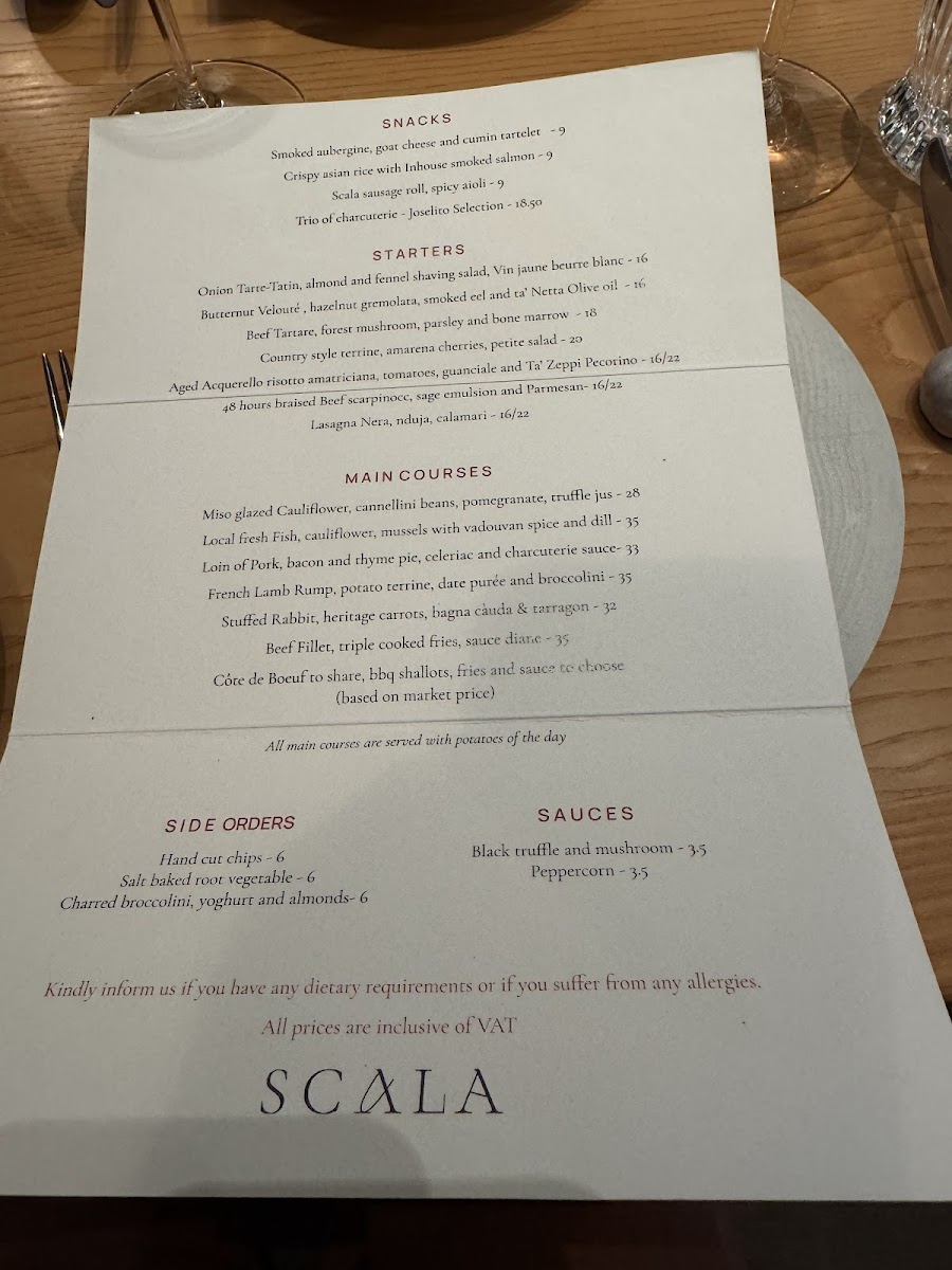 Menu Scala-2