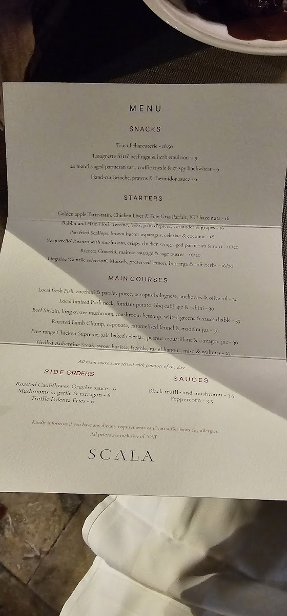 Menu Scala-8