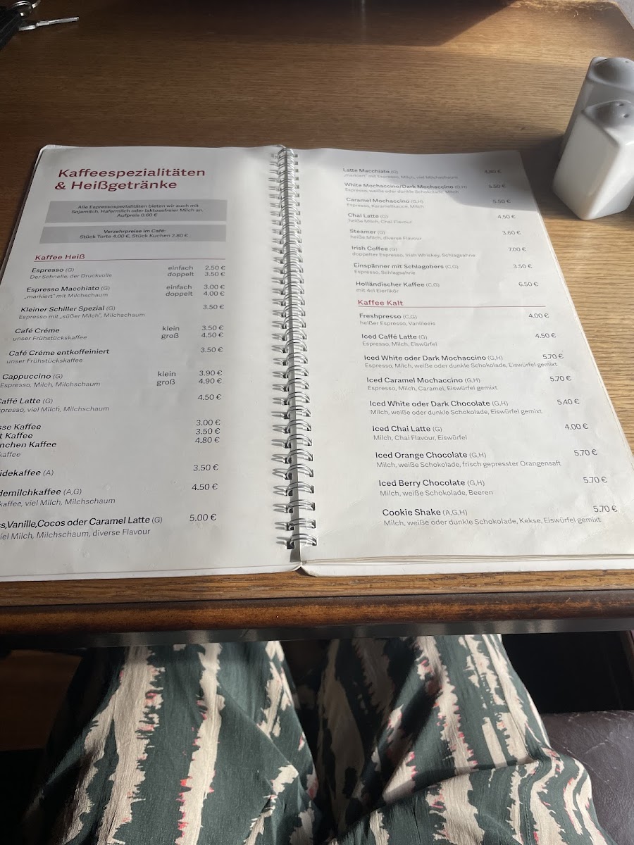 Menu Schiller - Das Theatercafé-2