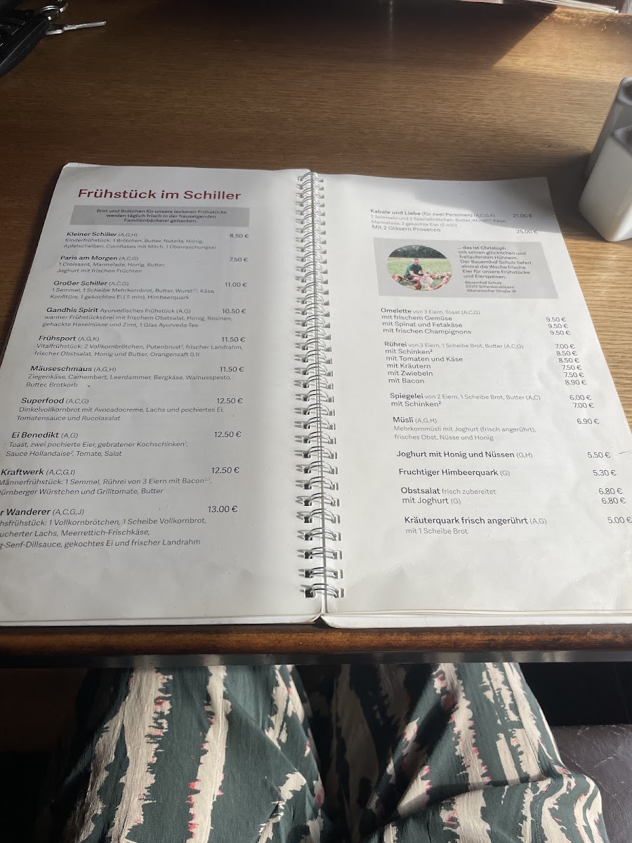 Menu Schiller - Das Theatercafé-3