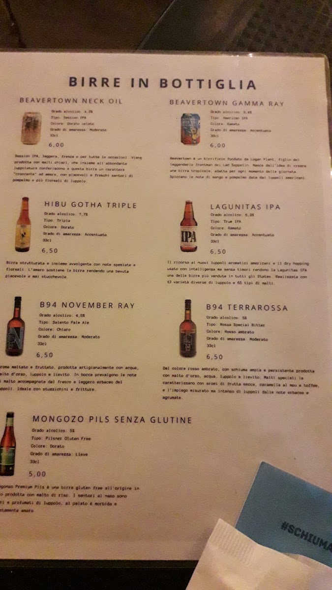 Menu Schiuma - Birreria Di Mare-3