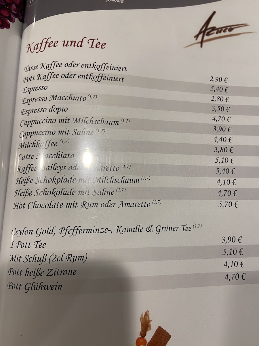 Menu Schlosscafe Restaurant Cafe Biergarten Festräume-1