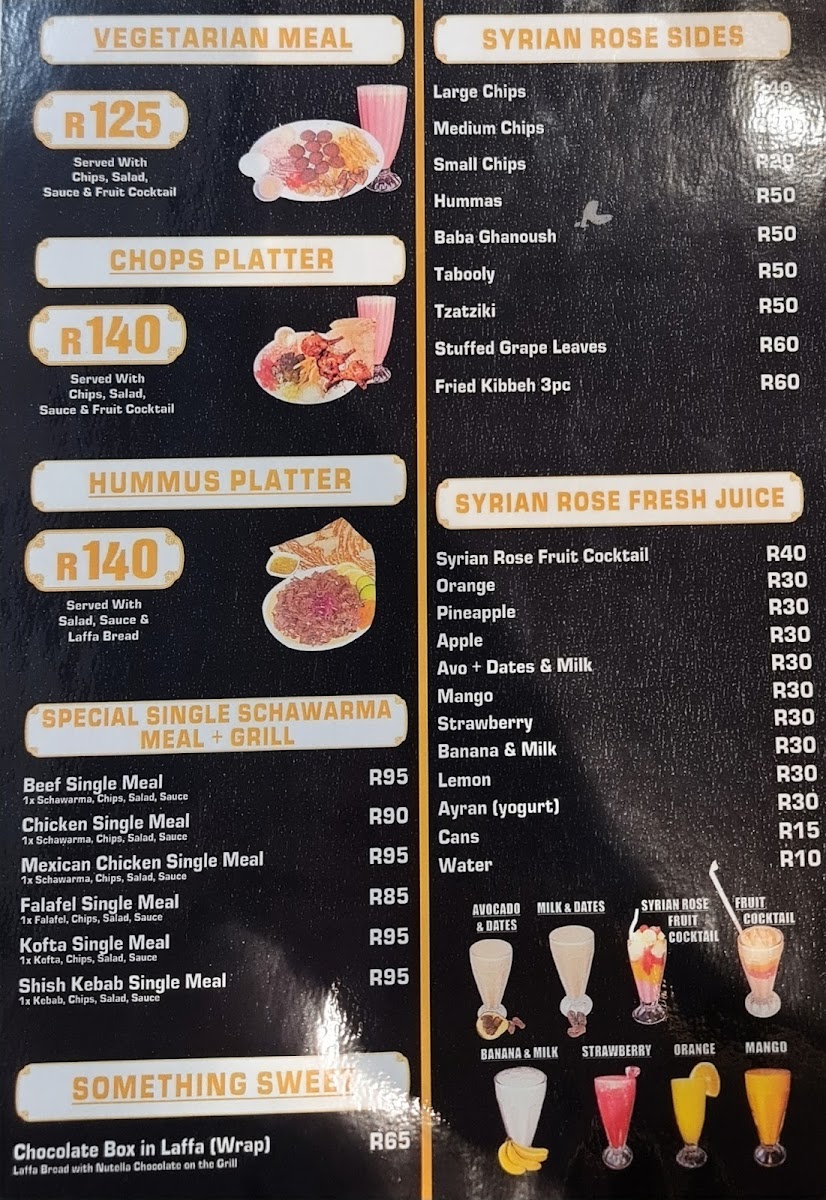 Menu Schwarma Syrian Rose-1