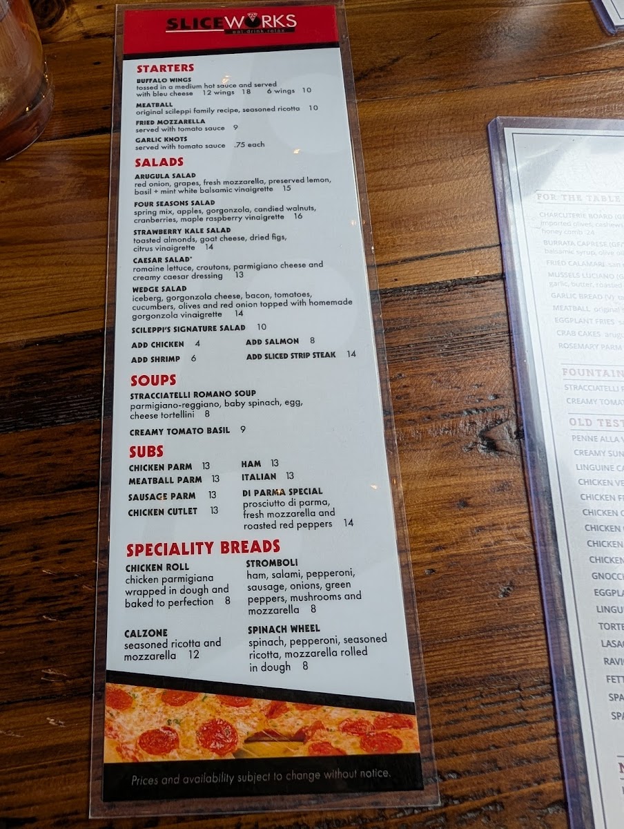 Menu Scileppi's At The Old Stone Church-10