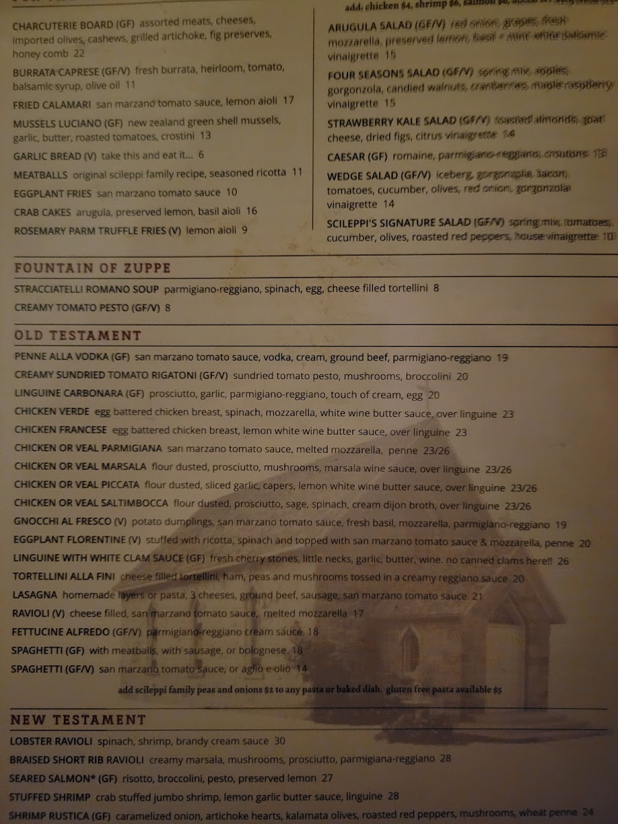 Menu Scileppi's At The Old Stone Church-7