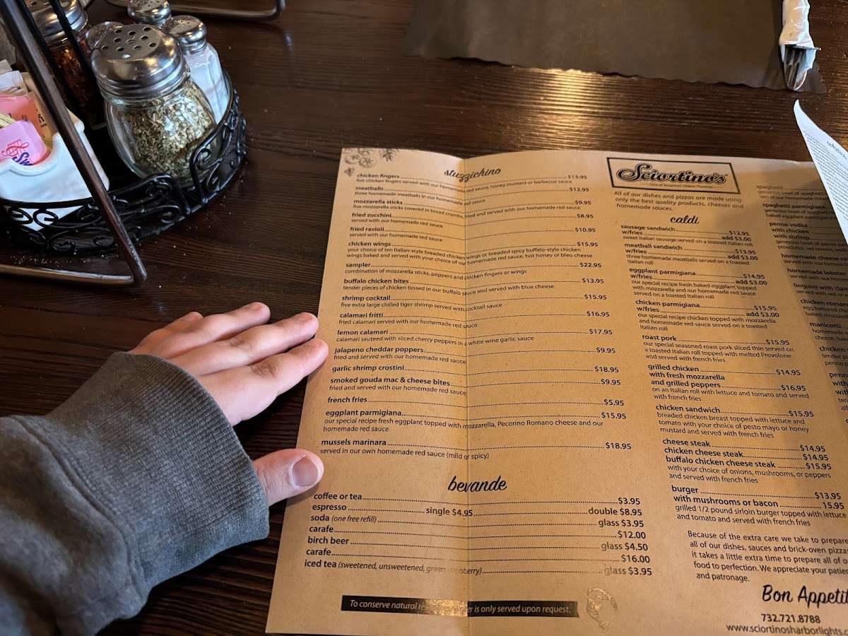 Menu Sciortino's Harbor Lights-3