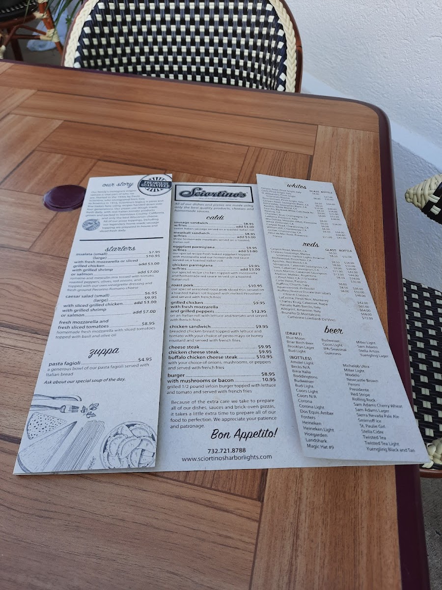 Menu Sciortino's Harbor Lights-4