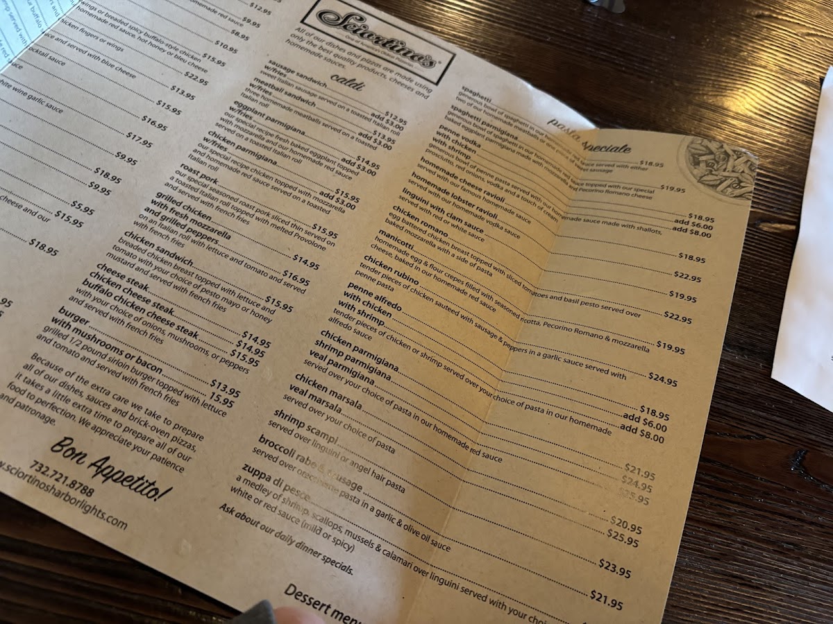 Menu Sciortino's Harbor Lights-5