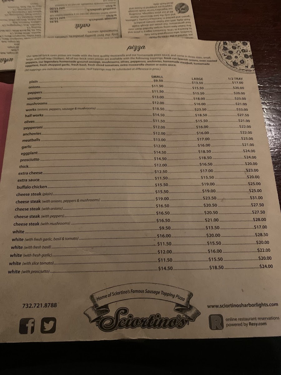 Menu Sciortino's Harbor Lights-9