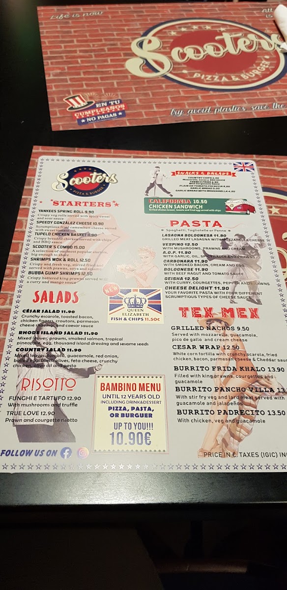 Menu Scooter's Pizza Factory-9