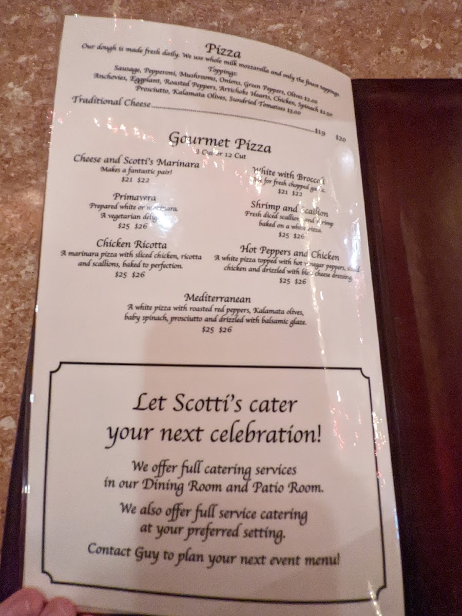Menu Scotti's Restaurant & Pizzeria-1