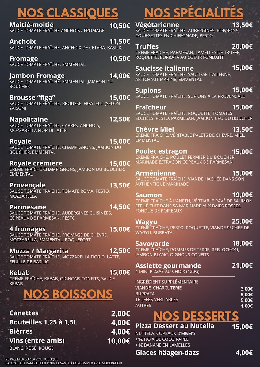 Menu Scuderia Pizzeria Endoume-1