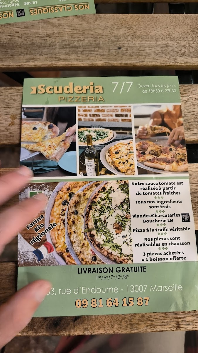 Menu Scuderia Pizzeria Endoume-5