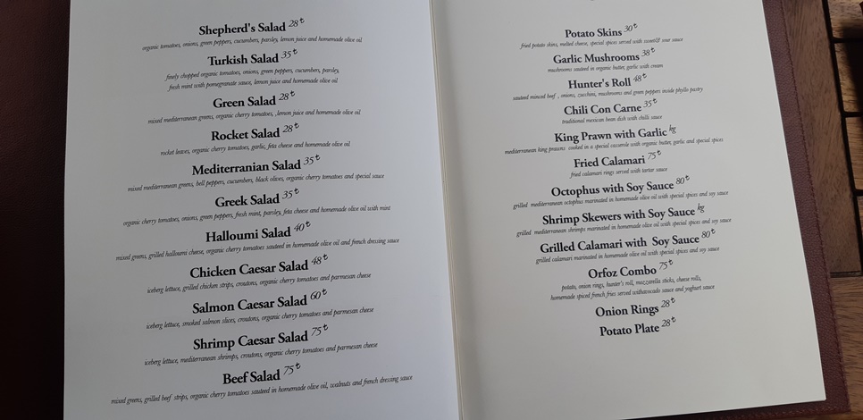 Menu Side Orfoz Restaurant & Bar-7