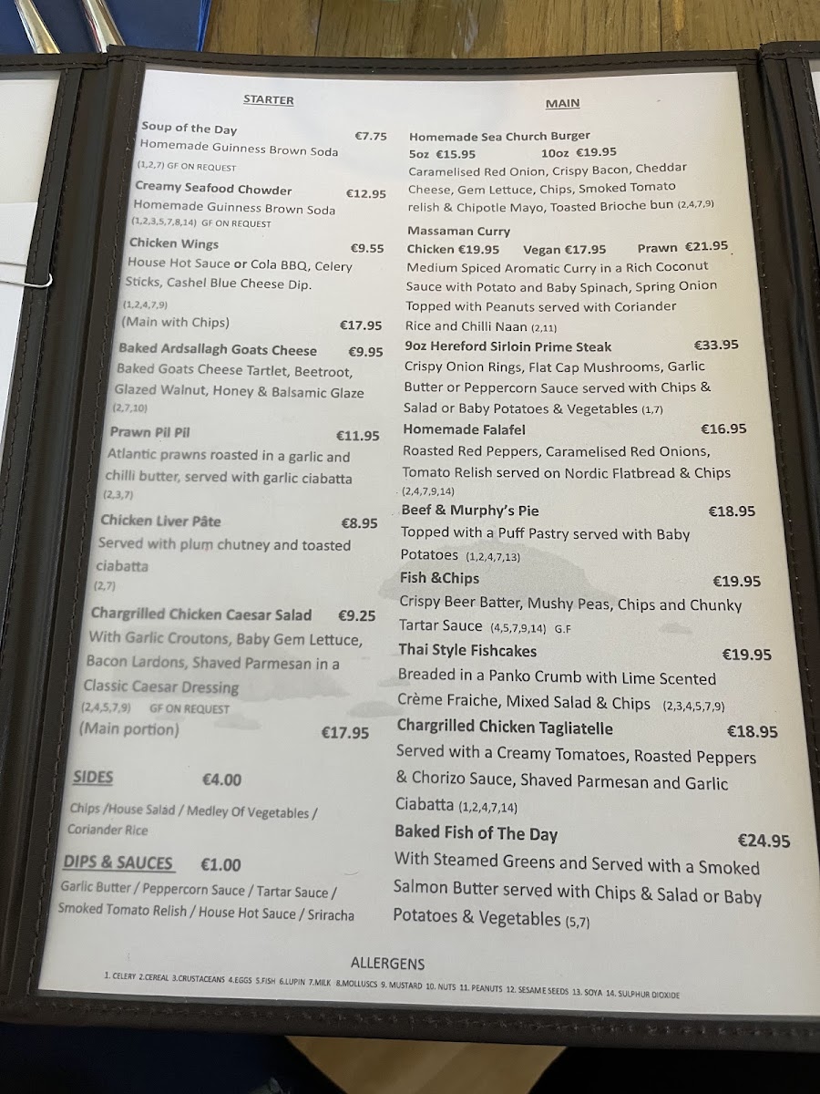Menu Sea Church-2