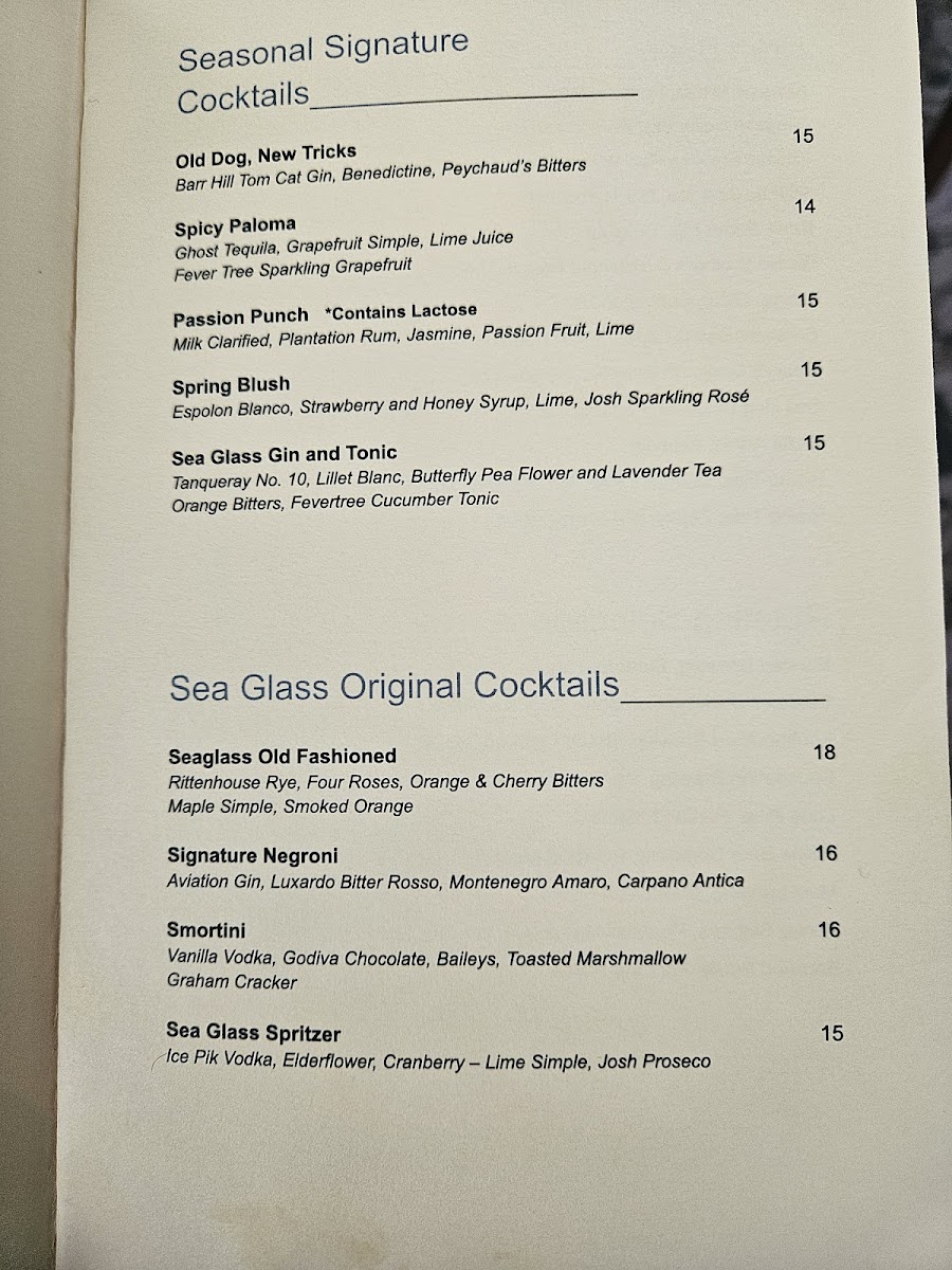 Menu Sea Glass-3