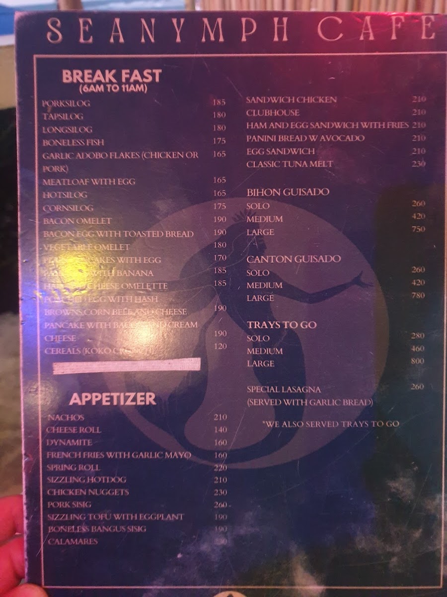 Menu Sea Nymph Cafe-2