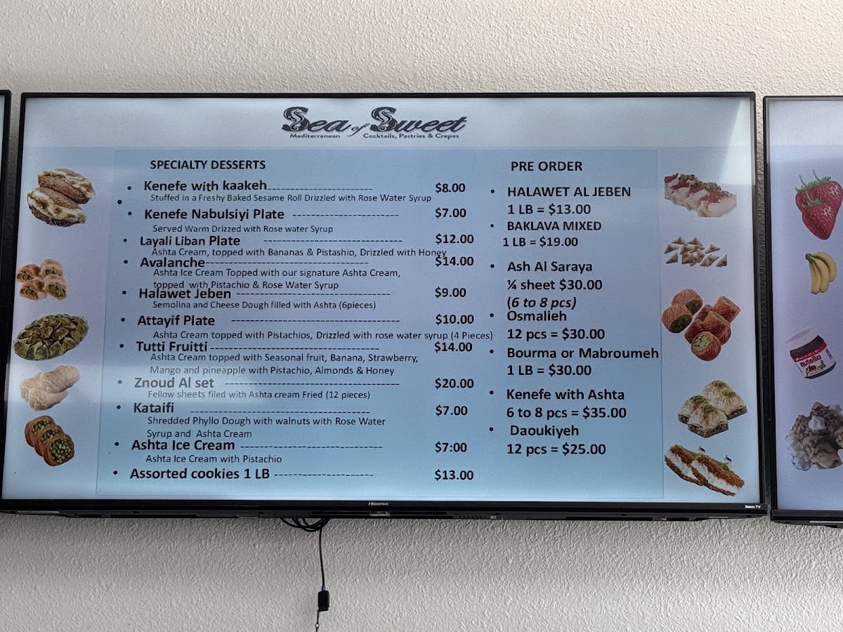 Menu Sea Of Sweet-2