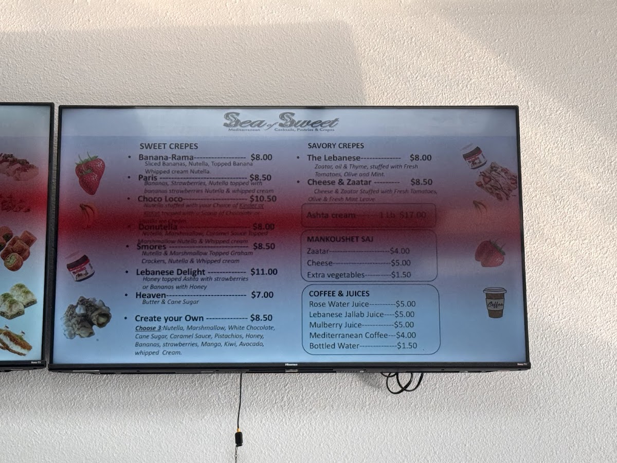 Menu Sea Of Sweet-3