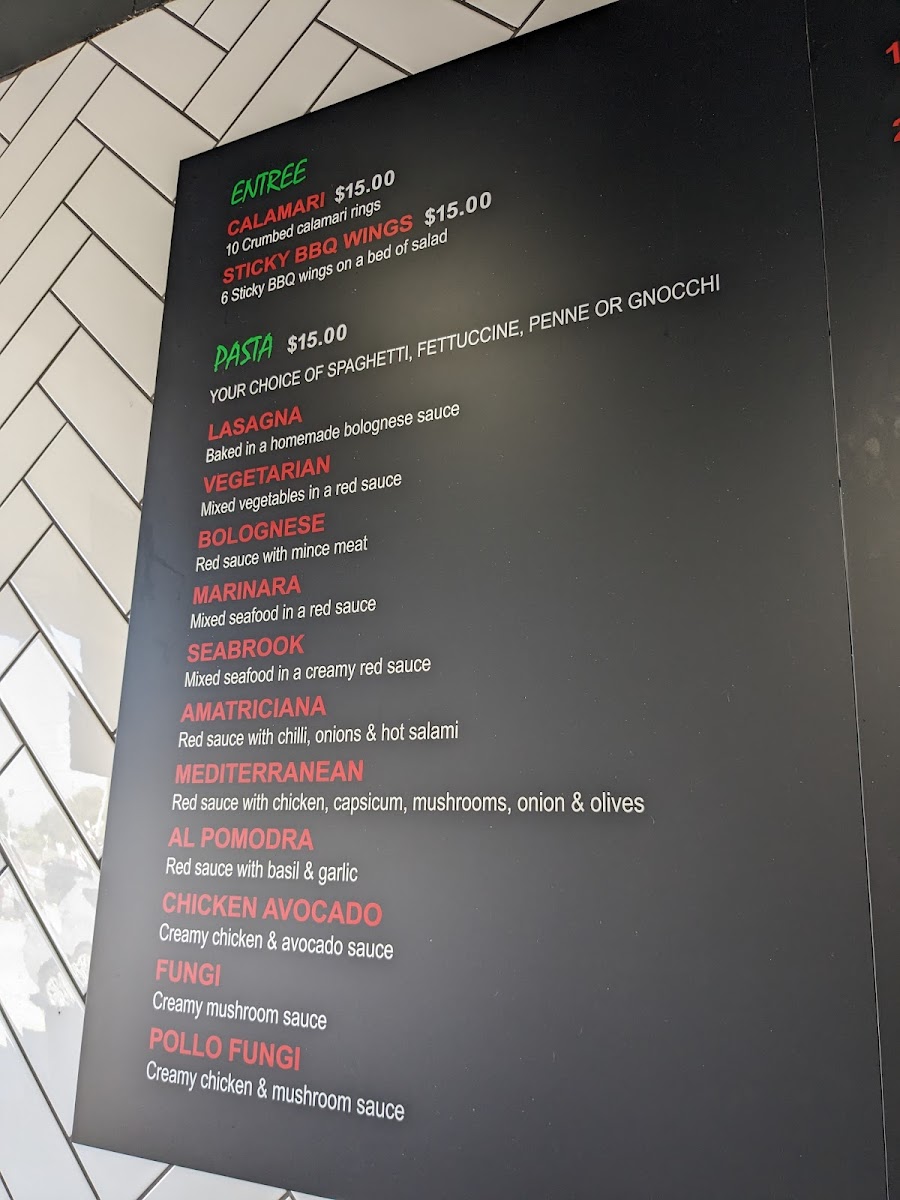 Menu Seabrook Pizza Bar-7