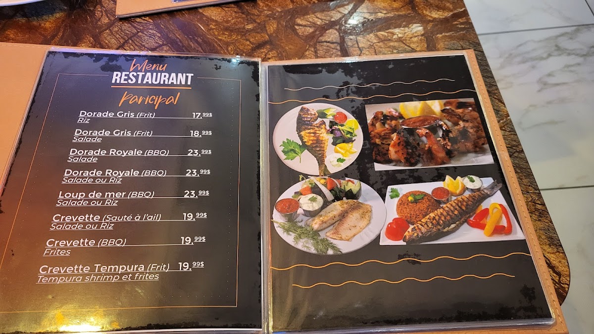 Menu Seafood Restaurant La Mer Rouge Cote Des Neiges Montreal-2
