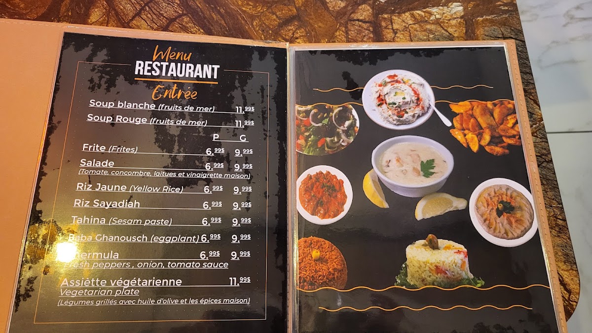Menu Seafood Restaurant La Mer Rouge Cote Des Neiges Montreal-5