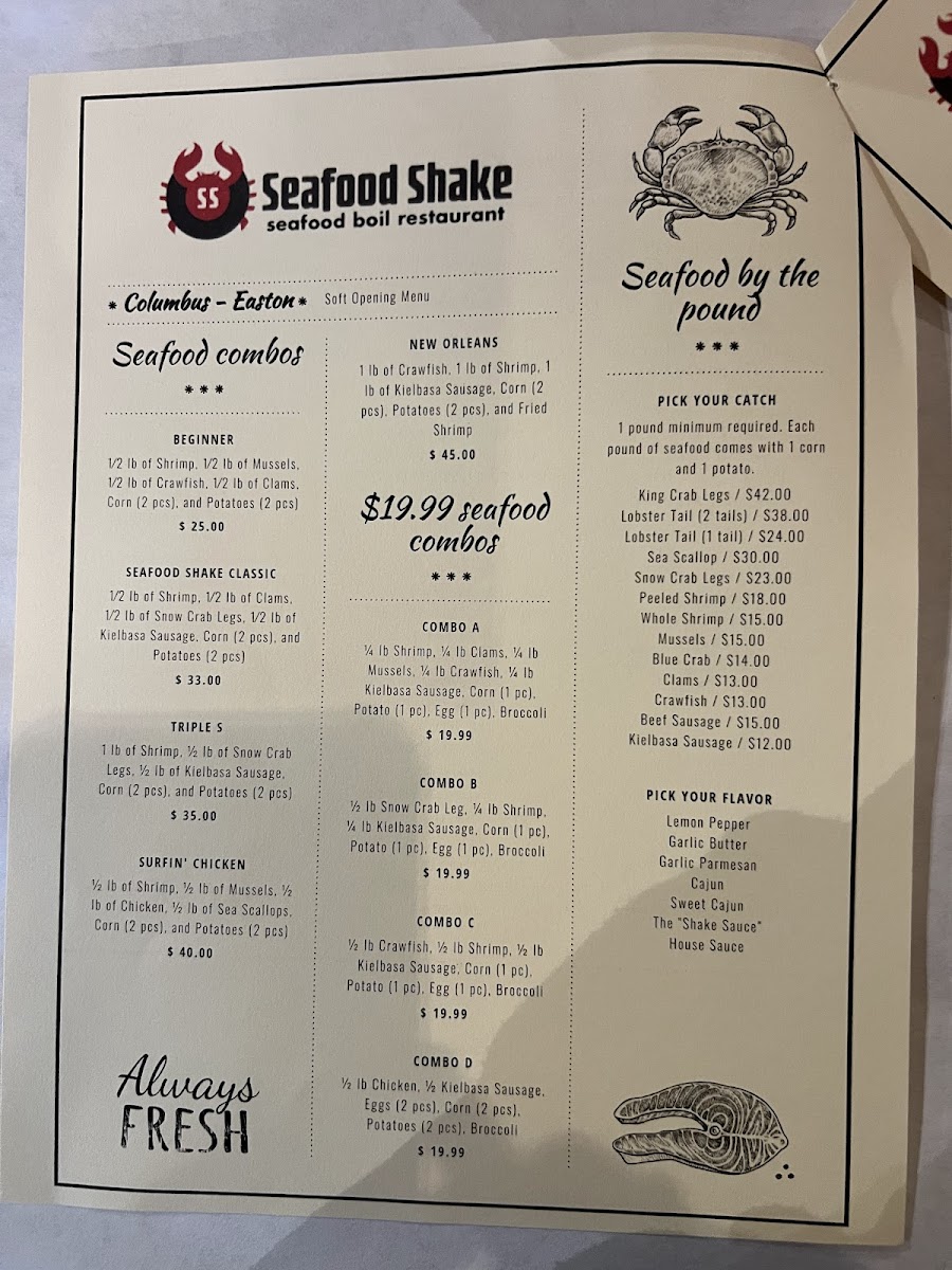 Menu Seafood Shake Boil - Easton-2