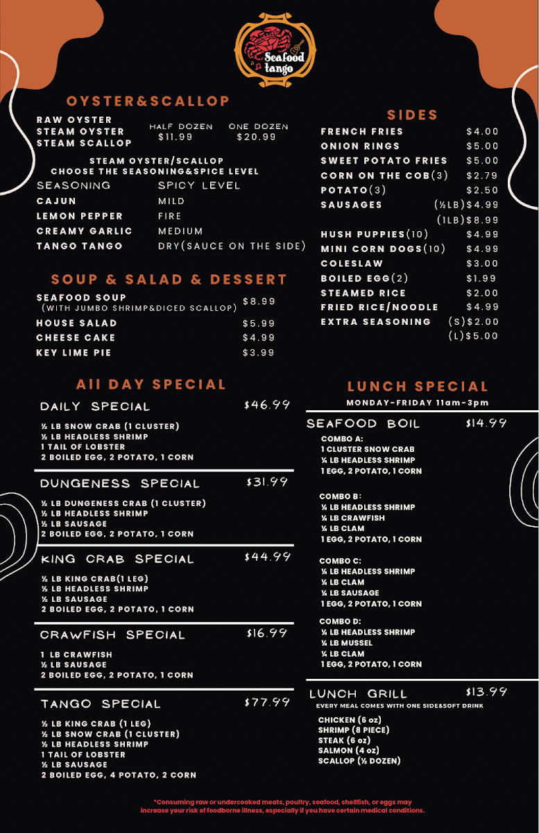 Menu Seafood Tango-5