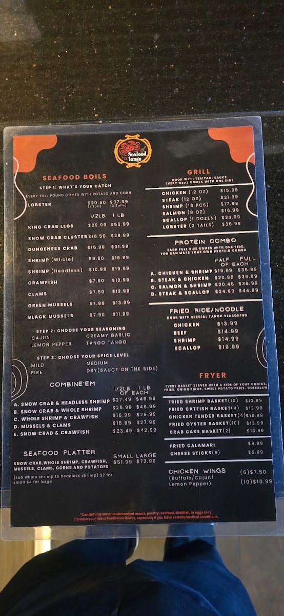 Menu Seafood Tango-7