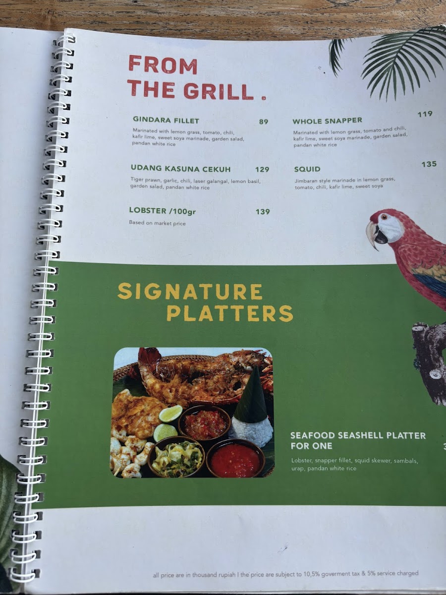 Menu Seagrass By The Beach-2